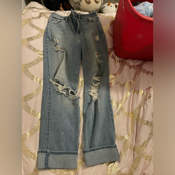 curvy ultra high rise vintage straight jeans - Picture 5 of 6